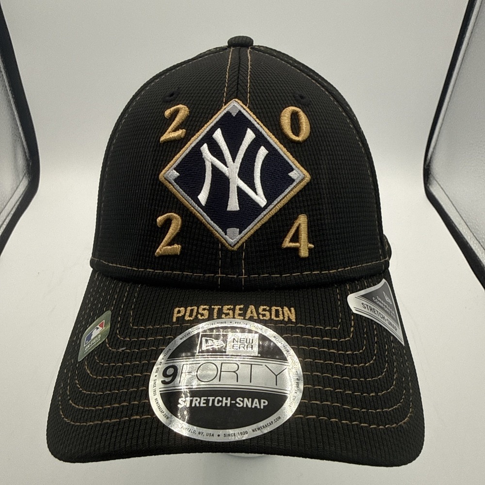 New Era New York Yankees 2024 Postseason 9Forty‎ Stretch Hat Cap Snapback NEW